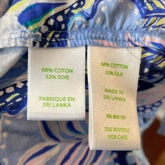Lilly Pulitzer Asani Tunic Blouse Womens Sz Large MSRP $148 - Picture 8 of 8